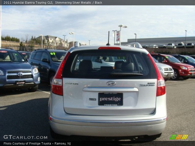 Shimmering Silver Metallic / Black 2011 Hyundai Elantra Touring GLS