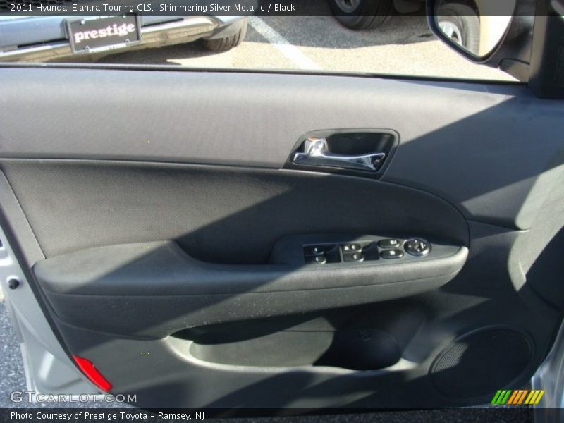 Shimmering Silver Metallic / Black 2011 Hyundai Elantra Touring GLS