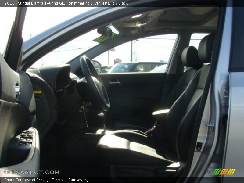Shimmering Silver Metallic / Black 2011 Hyundai Elantra Touring GLS