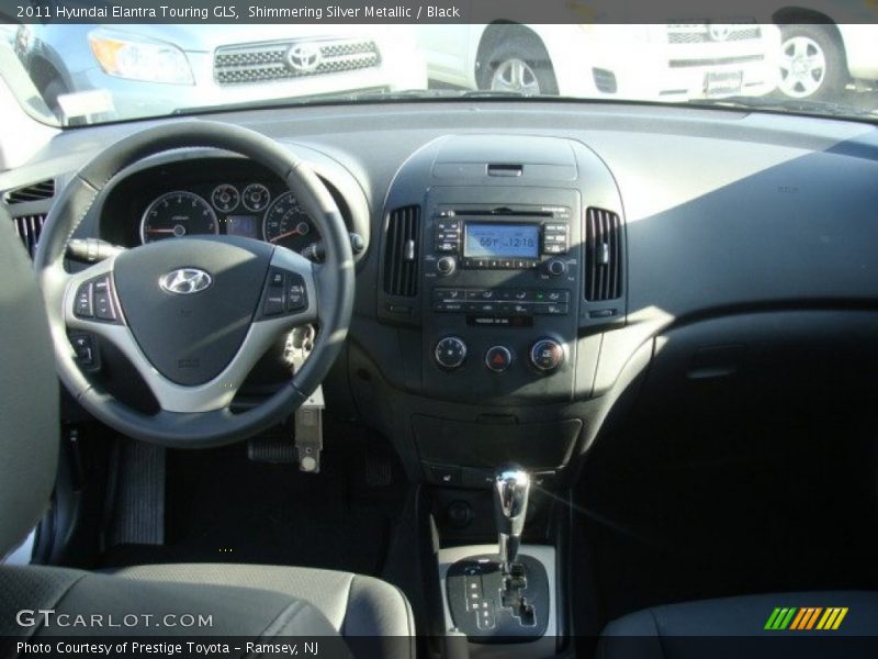 Shimmering Silver Metallic / Black 2011 Hyundai Elantra Touring GLS
