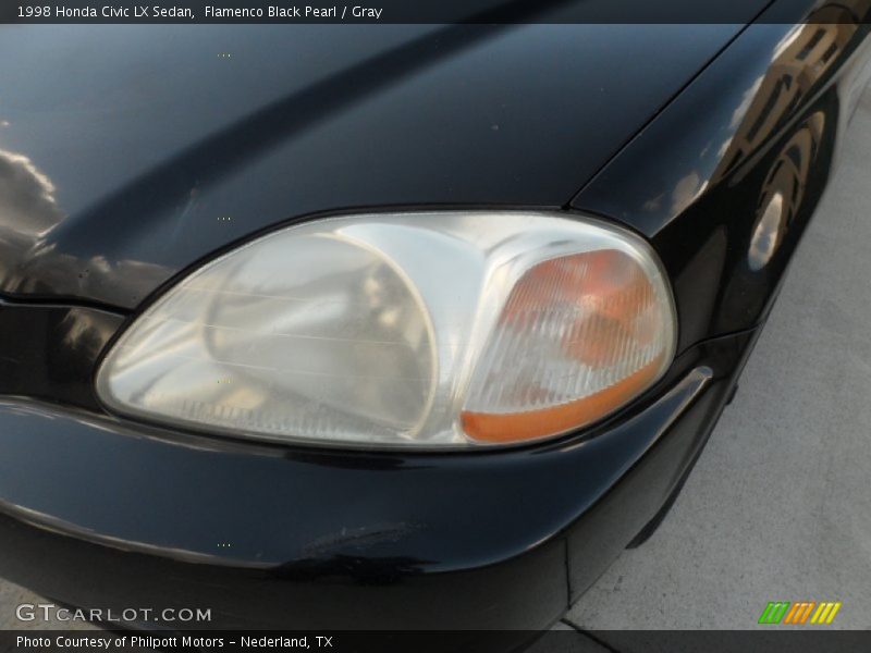 Flamenco Black Pearl / Gray 1998 Honda Civic LX Sedan