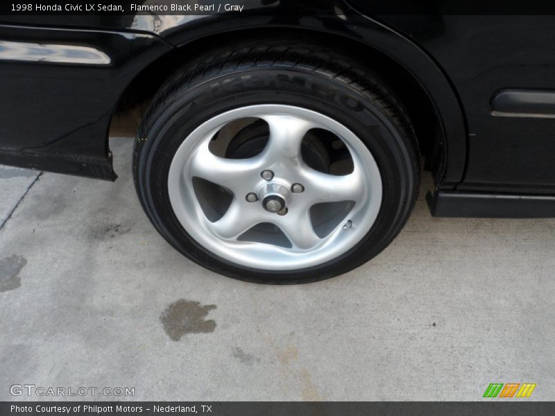 Flamenco Black Pearl / Gray 1998 Honda Civic LX Sedan