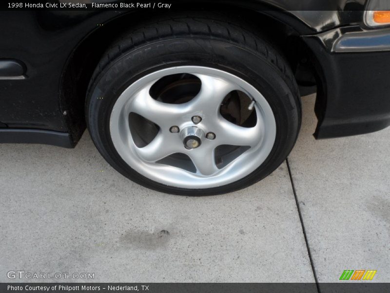Flamenco Black Pearl / Gray 1998 Honda Civic LX Sedan