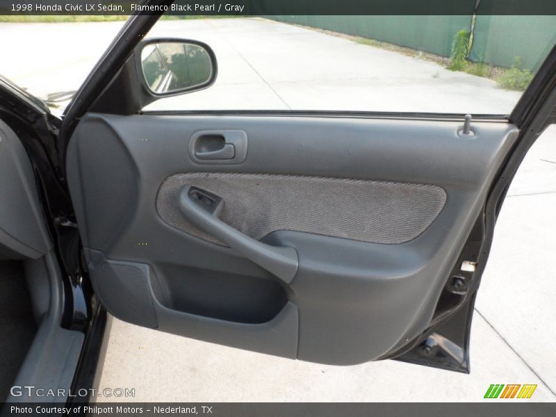 Flamenco Black Pearl / Gray 1998 Honda Civic LX Sedan