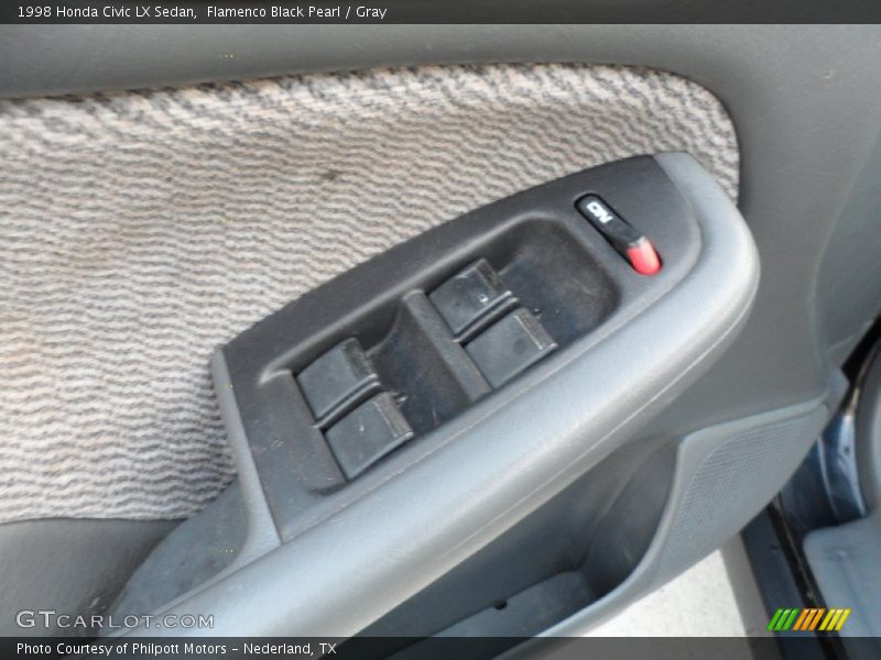 Flamenco Black Pearl / Gray 1998 Honda Civic LX Sedan