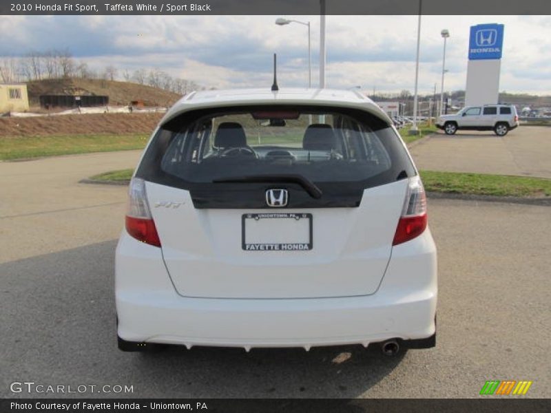 Taffeta White / Sport Black 2010 Honda Fit Sport