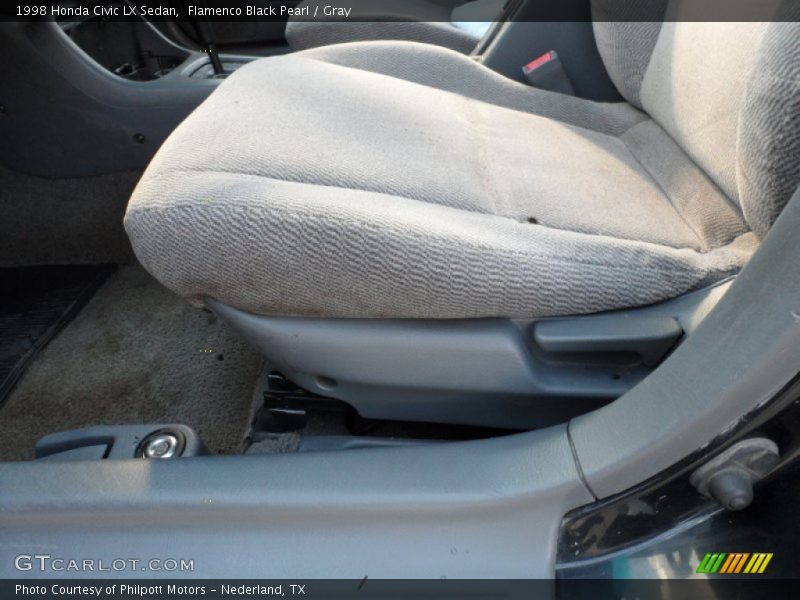 Flamenco Black Pearl / Gray 1998 Honda Civic LX Sedan