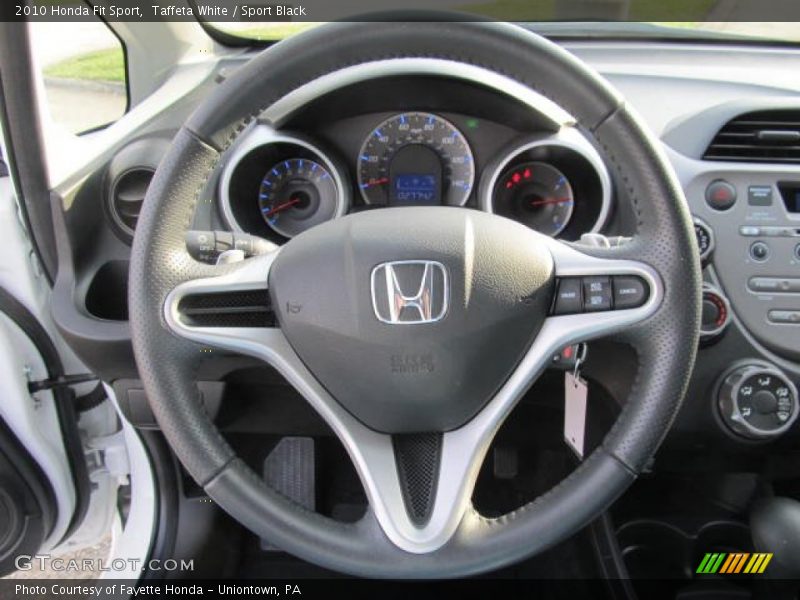 Taffeta White / Sport Black 2010 Honda Fit Sport