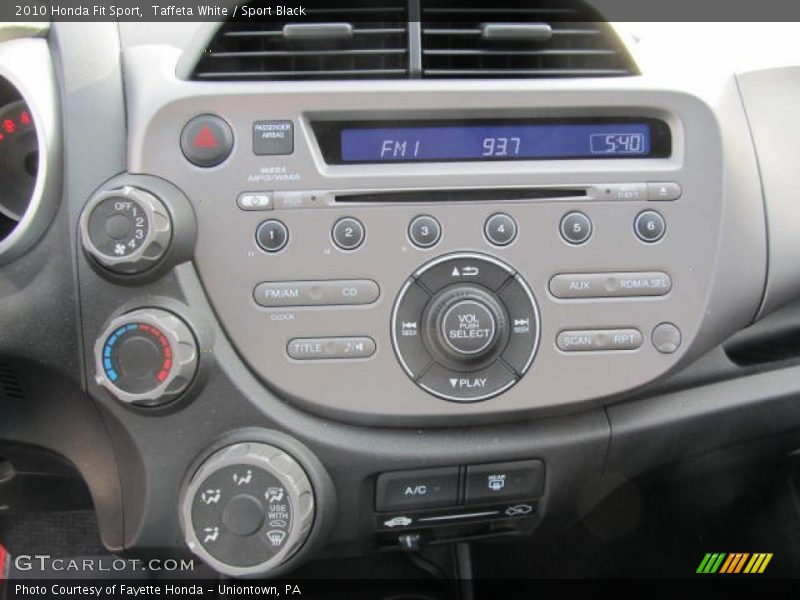 Taffeta White / Sport Black 2010 Honda Fit Sport