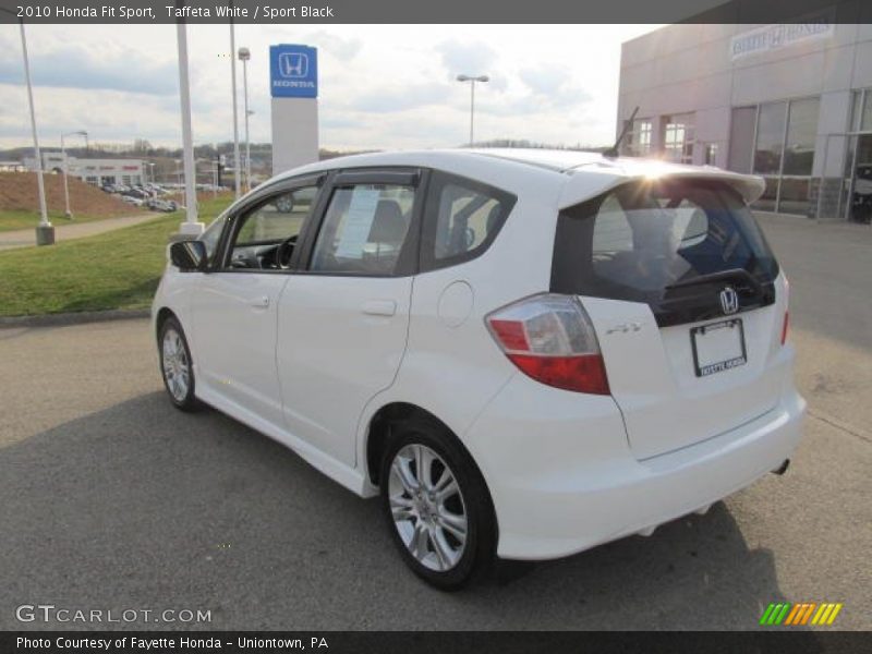 Taffeta White / Sport Black 2010 Honda Fit Sport