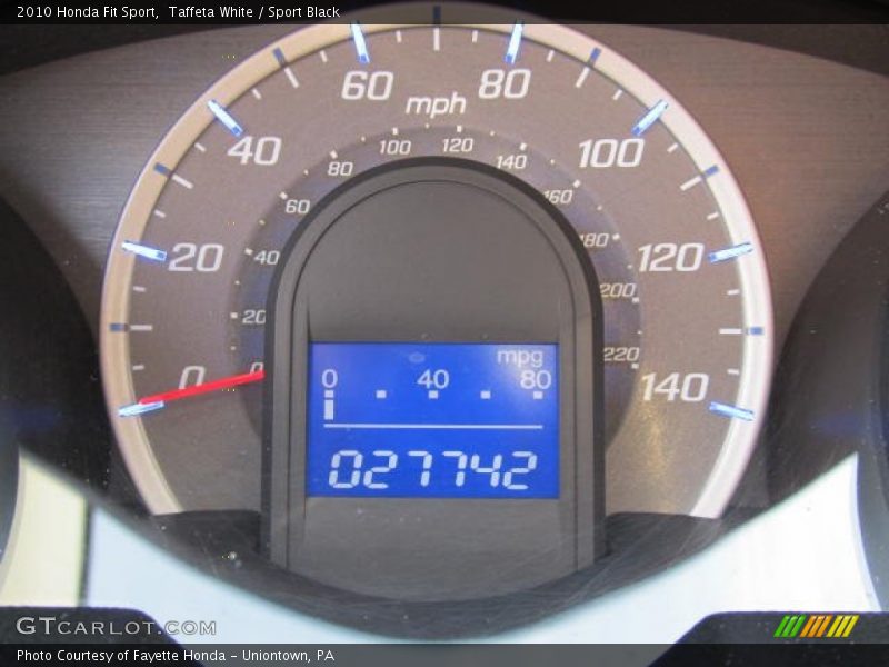 Taffeta White / Sport Black 2010 Honda Fit Sport