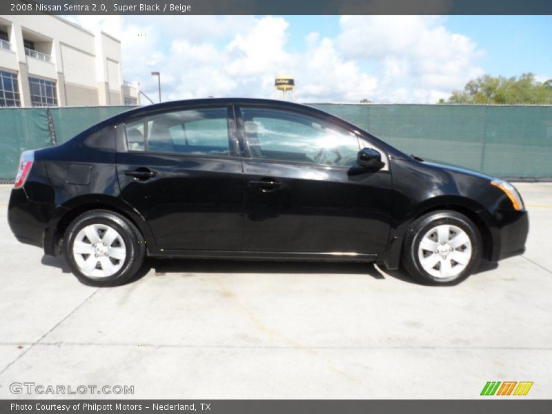 Super Black / Beige 2008 Nissan Sentra 2.0