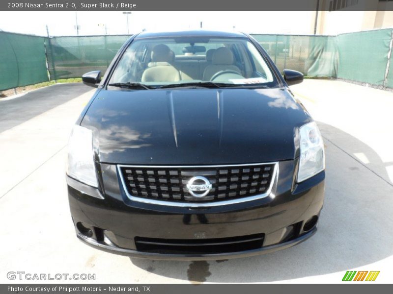 Super Black / Beige 2008 Nissan Sentra 2.0