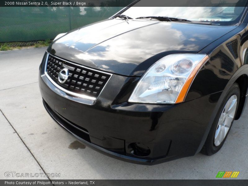 Super Black / Beige 2008 Nissan Sentra 2.0
