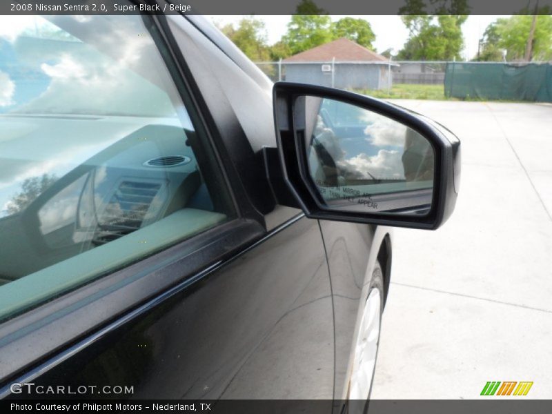 Super Black / Beige 2008 Nissan Sentra 2.0