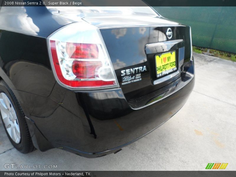 Super Black / Beige 2008 Nissan Sentra 2.0