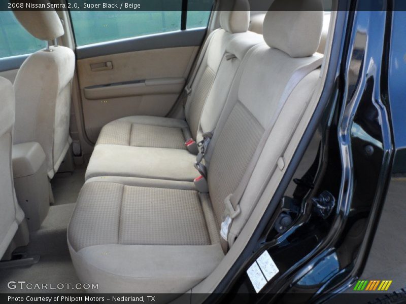 Super Black / Beige 2008 Nissan Sentra 2.0
