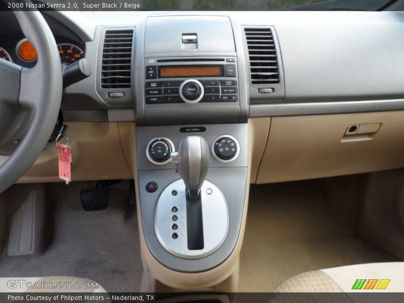 Super Black / Beige 2008 Nissan Sentra 2.0