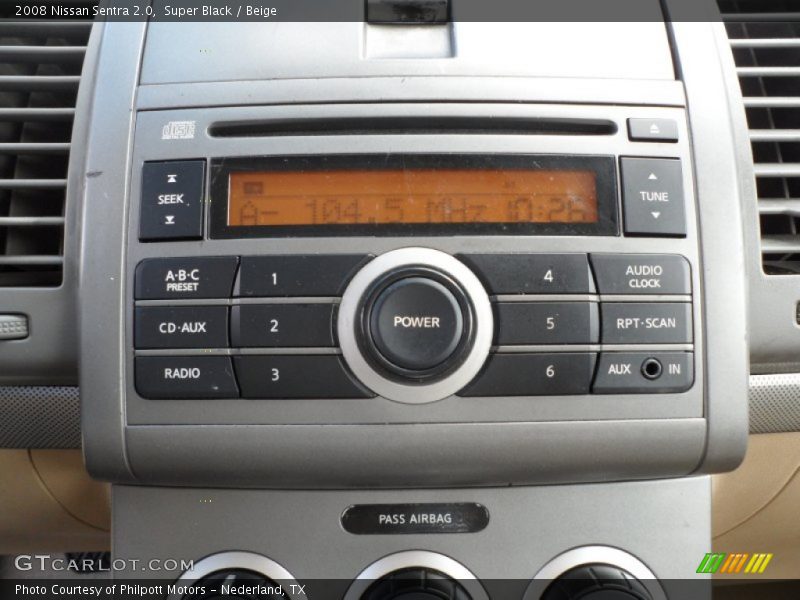 Super Black / Beige 2008 Nissan Sentra 2.0