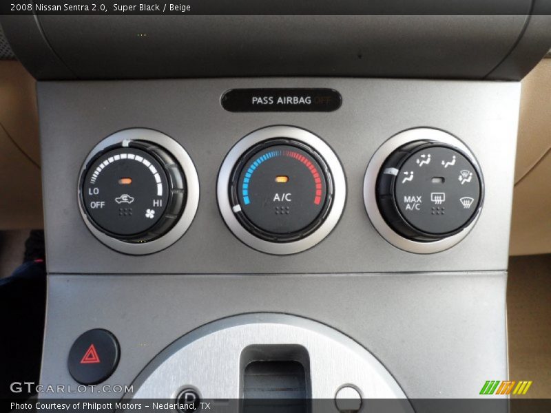 Super Black / Beige 2008 Nissan Sentra 2.0
