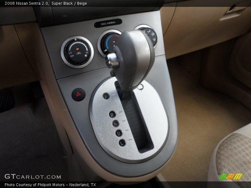 Super Black / Beige 2008 Nissan Sentra 2.0