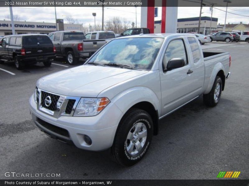 Brilliant Silver Metallic / Graphite 2012 Nissan Frontier SV V6 King Cab 4x4