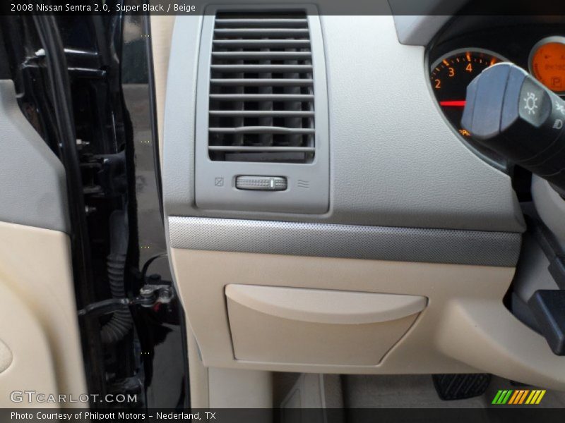 Super Black / Beige 2008 Nissan Sentra 2.0