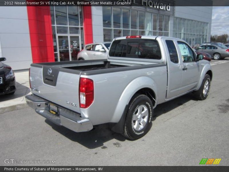Brilliant Silver Metallic / Graphite 2012 Nissan Frontier SV V6 King Cab 4x4