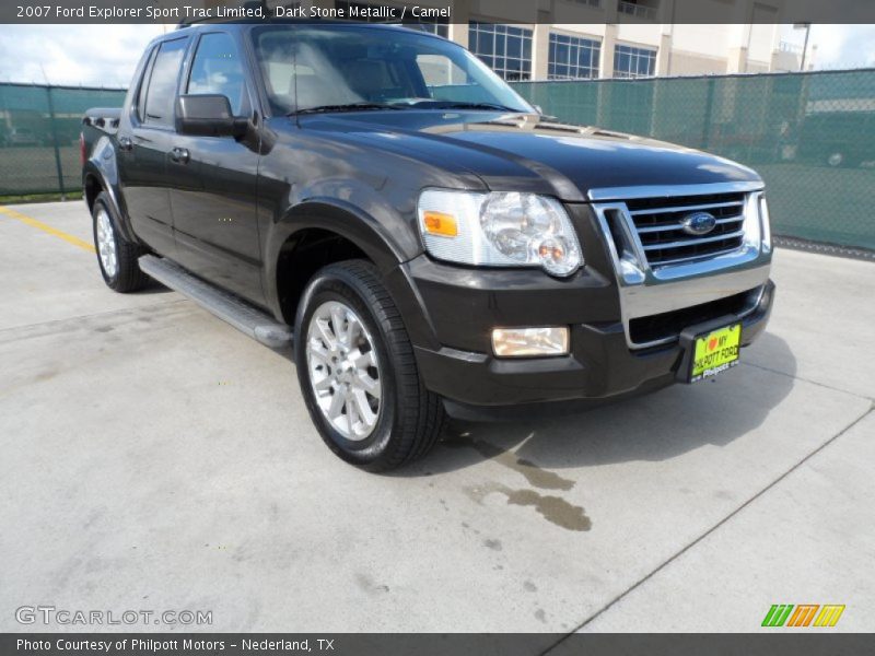 Dark Stone Metallic / Camel 2007 Ford Explorer Sport Trac Limited