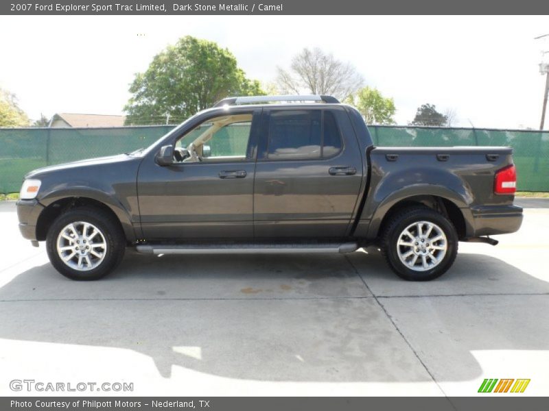 Dark Stone Metallic / Camel 2007 Ford Explorer Sport Trac Limited