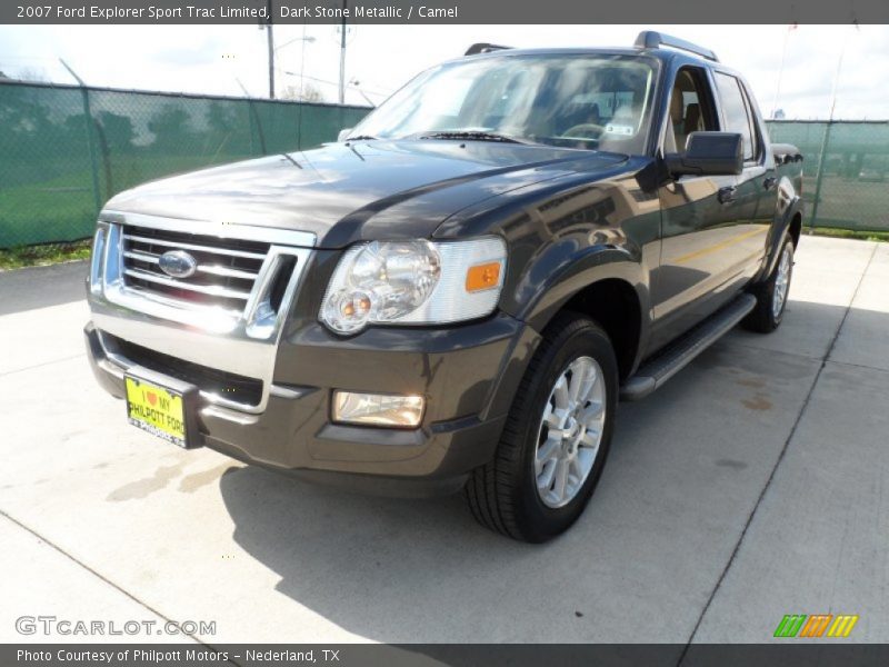Dark Stone Metallic / Camel 2007 Ford Explorer Sport Trac Limited