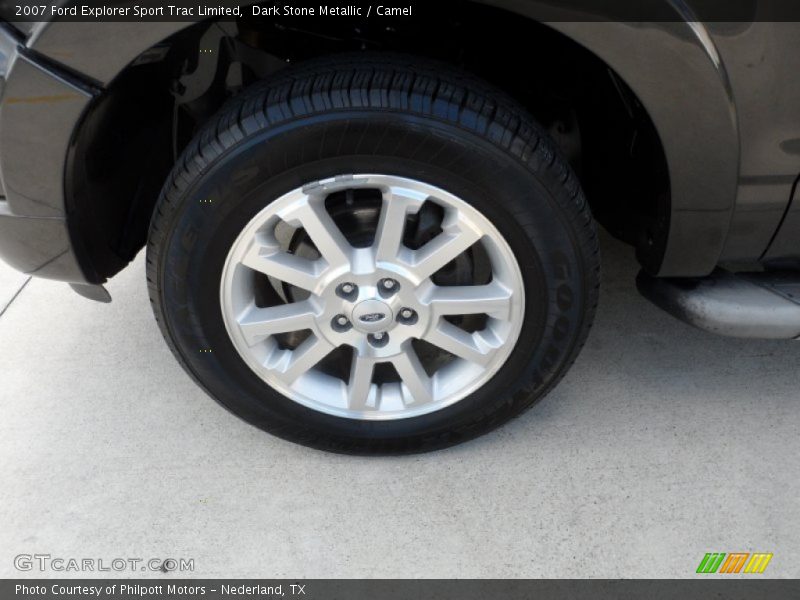 Dark Stone Metallic / Camel 2007 Ford Explorer Sport Trac Limited