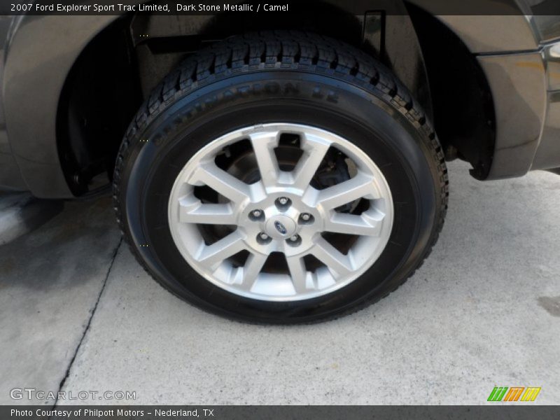Dark Stone Metallic / Camel 2007 Ford Explorer Sport Trac Limited