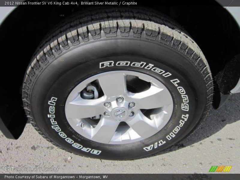 Brilliant Silver Metallic / Graphite 2012 Nissan Frontier SV V6 King Cab 4x4