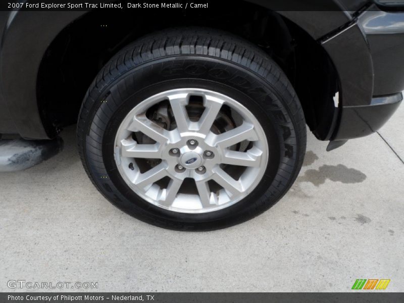 Dark Stone Metallic / Camel 2007 Ford Explorer Sport Trac Limited