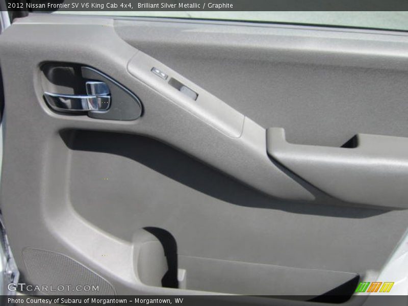 Brilliant Silver Metallic / Graphite 2012 Nissan Frontier SV V6 King Cab 4x4