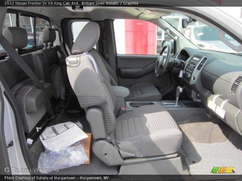 Brilliant Silver Metallic / Graphite 2012 Nissan Frontier SV V6 King Cab 4x4