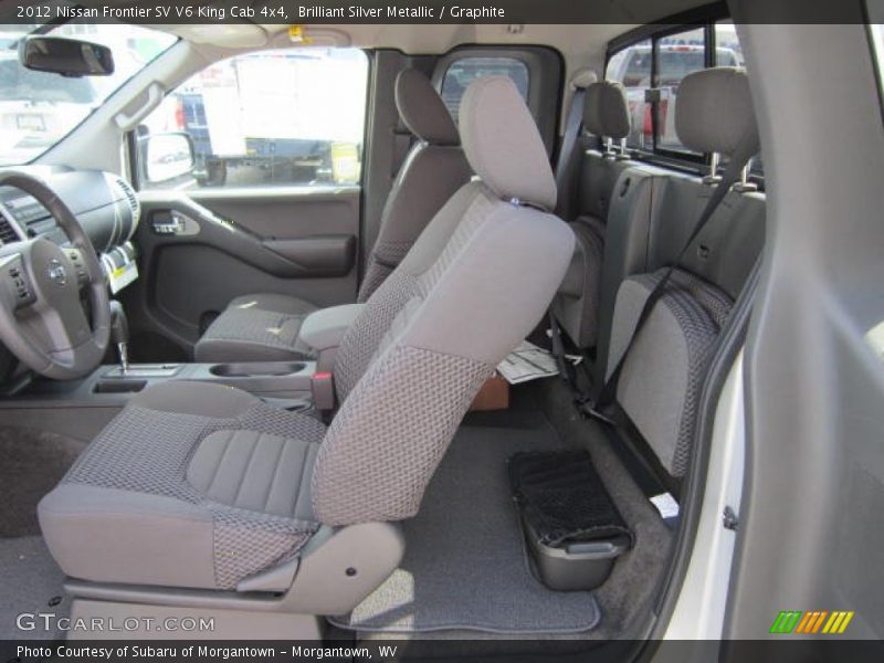 Brilliant Silver Metallic / Graphite 2012 Nissan Frontier SV V6 King Cab 4x4