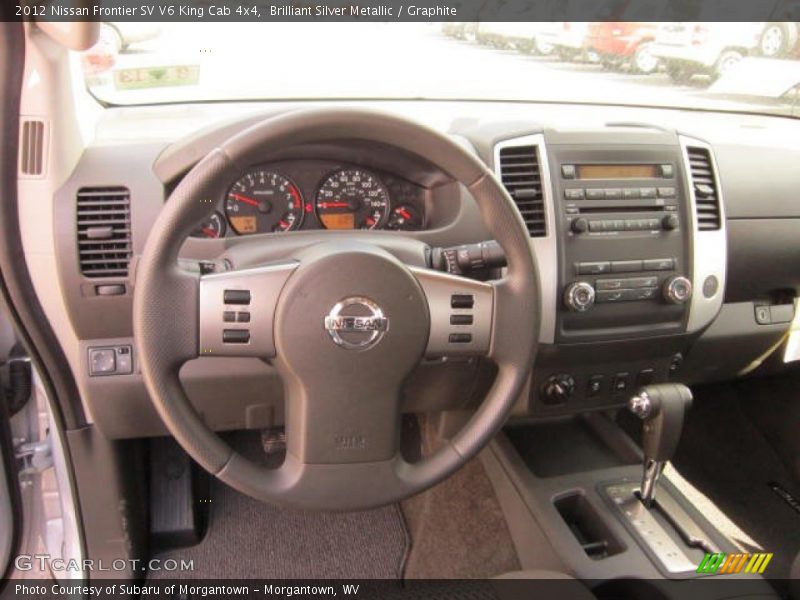 Brilliant Silver Metallic / Graphite 2012 Nissan Frontier SV V6 King Cab 4x4