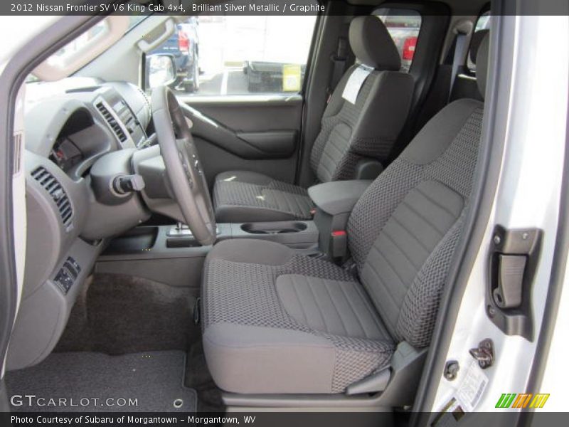 Brilliant Silver Metallic / Graphite 2012 Nissan Frontier SV V6 King Cab 4x4