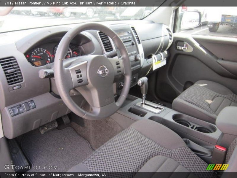 Brilliant Silver Metallic / Graphite 2012 Nissan Frontier SV V6 King Cab 4x4