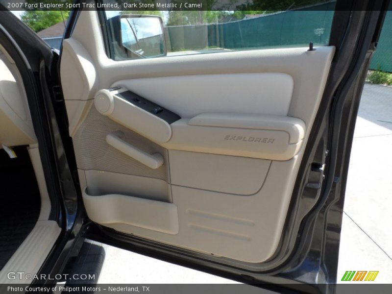 Dark Stone Metallic / Camel 2007 Ford Explorer Sport Trac Limited