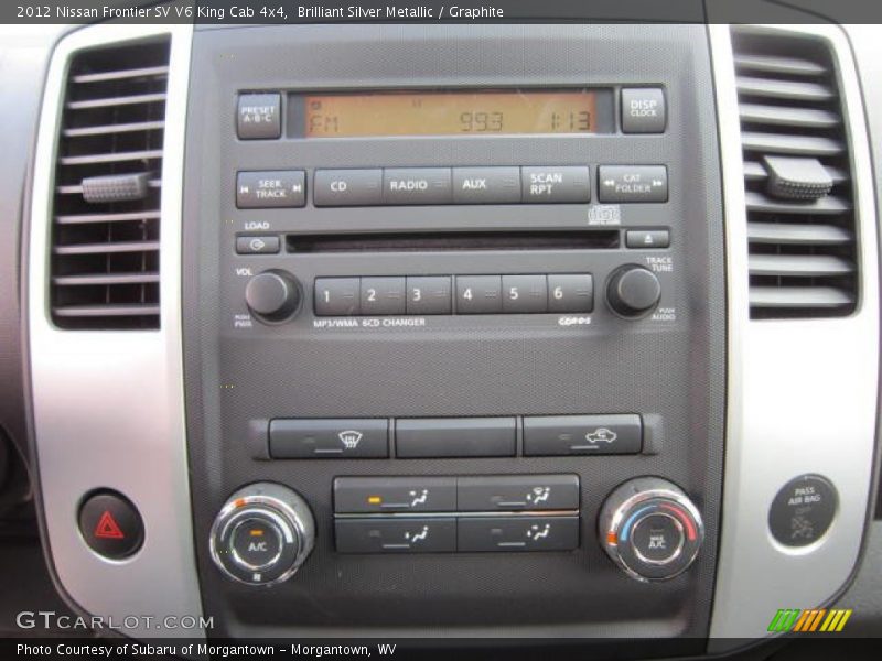 Brilliant Silver Metallic / Graphite 2012 Nissan Frontier SV V6 King Cab 4x4