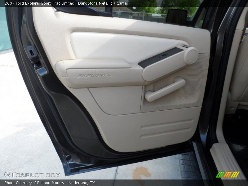 Dark Stone Metallic / Camel 2007 Ford Explorer Sport Trac Limited