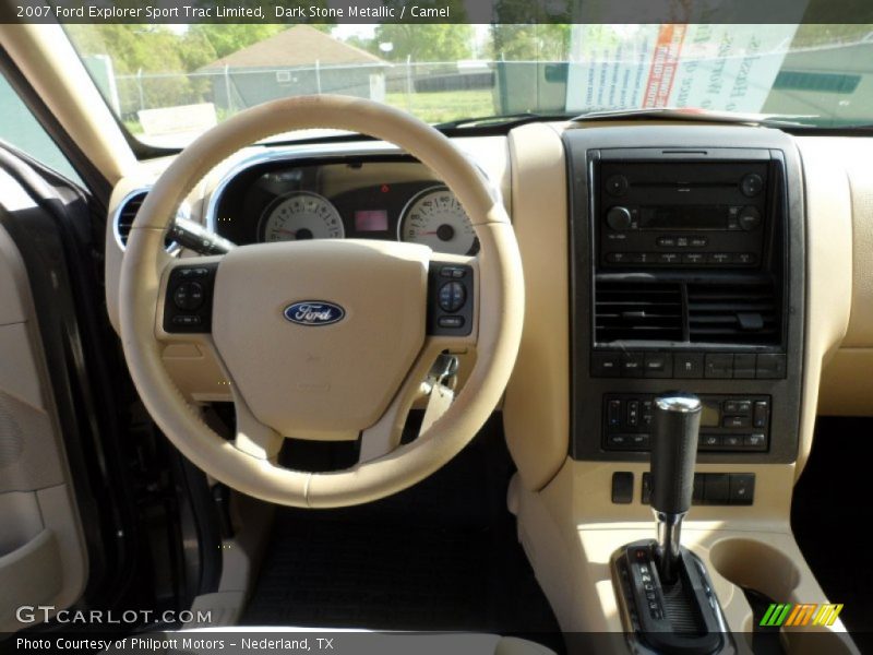 Dark Stone Metallic / Camel 2007 Ford Explorer Sport Trac Limited