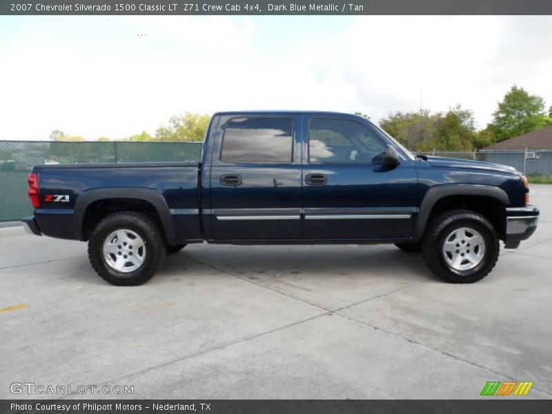 Dark Blue Metallic / Tan 2007 Chevrolet Silverado 1500 Classic LT  Z71 Crew Cab 4x4