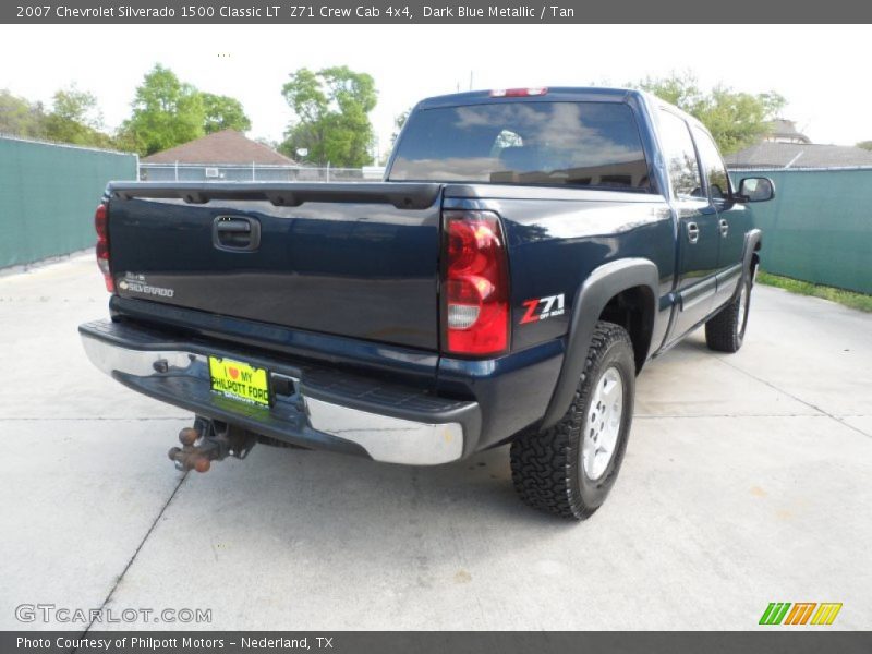 Dark Blue Metallic / Tan 2007 Chevrolet Silverado 1500 Classic LT  Z71 Crew Cab 4x4