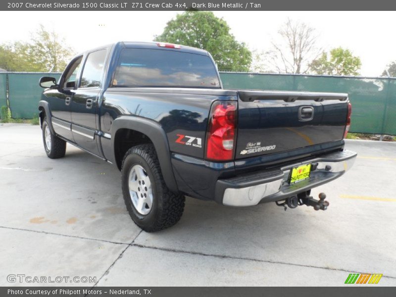 Dark Blue Metallic / Tan 2007 Chevrolet Silverado 1500 Classic LT  Z71 Crew Cab 4x4