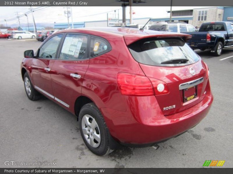 Cayenne Red / Gray 2012 Nissan Rogue S AWD