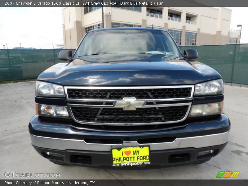 Dark Blue Metallic / Tan 2007 Chevrolet Silverado 1500 Classic LT  Z71 Crew Cab 4x4